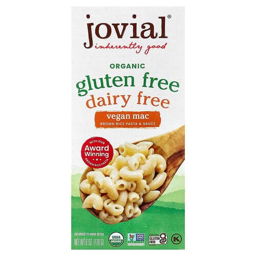 Jovial, Organic Gluten Free, Dairy Free, Vegan Mac, 6 oz (170 g)