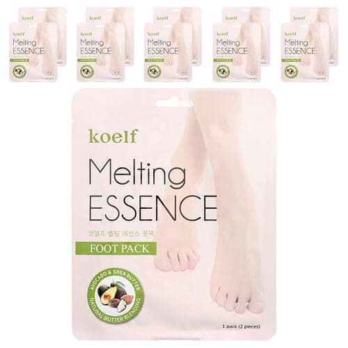 Koelf, Melting Essence Foot Pack, 10 Pairs