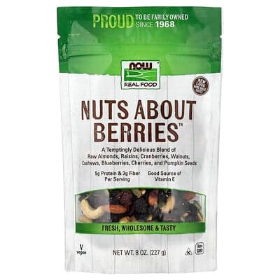 NOW Foods, Real Food, Nuts About Berries™, 8 oz (227 g)