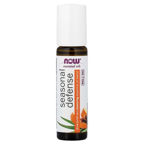 NOW Foods, Essential Oils, Roll-On, Seasonal Defense, 1/3 fl oz (10 ml)