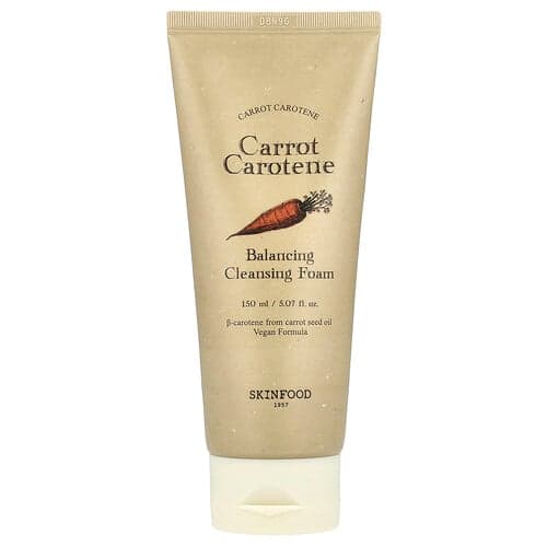 Skinfood, Carrot Carotene Balancing Cleansing Foam, 5.07 fl oz (150 ml)