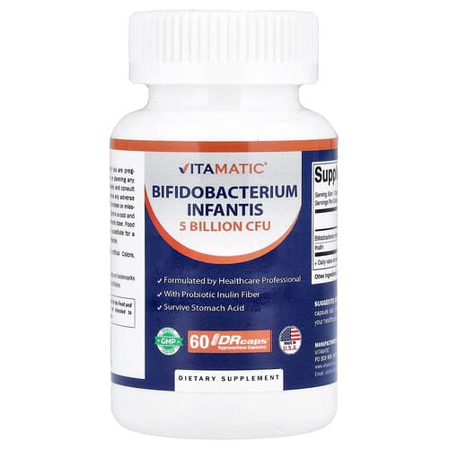 Vitamatic, Bifidobacterium Infantis, 60 DRcaps® Hypromellose Capsules