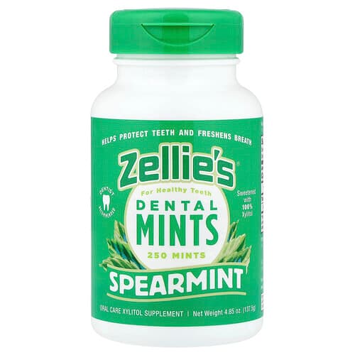 Zellie's, Dental Mints, Spearmint, 250 Pieces