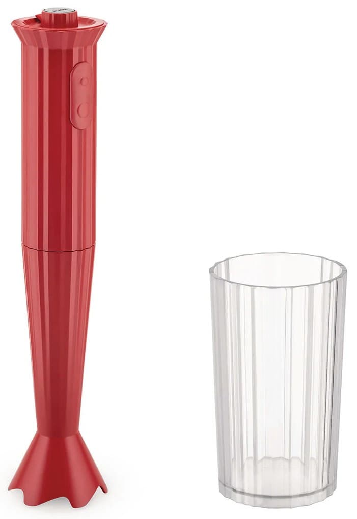 Alessi designové ruční mixéry s odměrným hrnkem Plissé