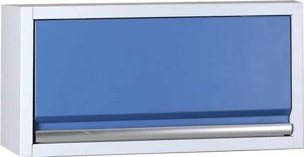 Výklopná horní dílenská skříňka G2, výklop nahoru, 680 x 250 x 350 mm, modrá