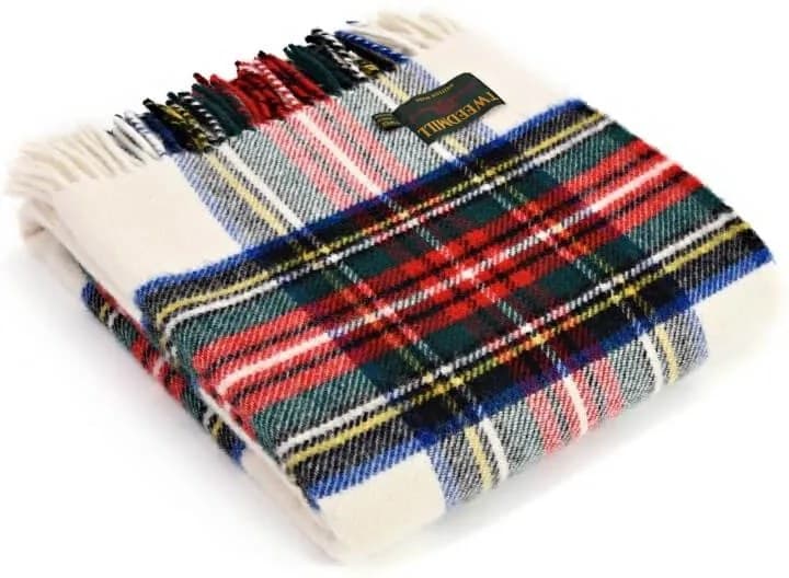 Vlněná deka Tartan Dress Stewart 183 x 150 cm Tweedmill