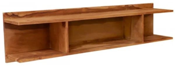 Indický nábytek - Police na zeď Gani 120x30x22 z indického masivu palisandr Super natural