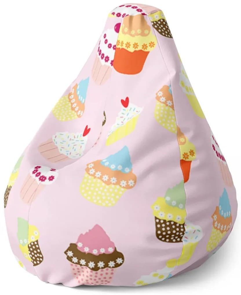 Sablio Sedací vak Pear Muffiny - 140 x 100 x 25 cm