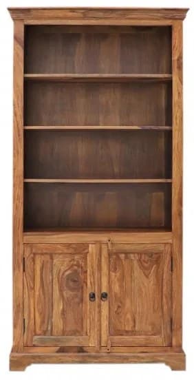 Indický nábytek - Knihovna 100x200x45 Jali z indického masivu palisandr Only stain