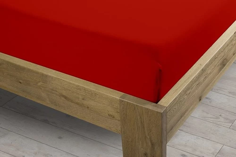 Prostěradlo Sintex LUX s Lycrou červené v.30cm - 90x200 cm
