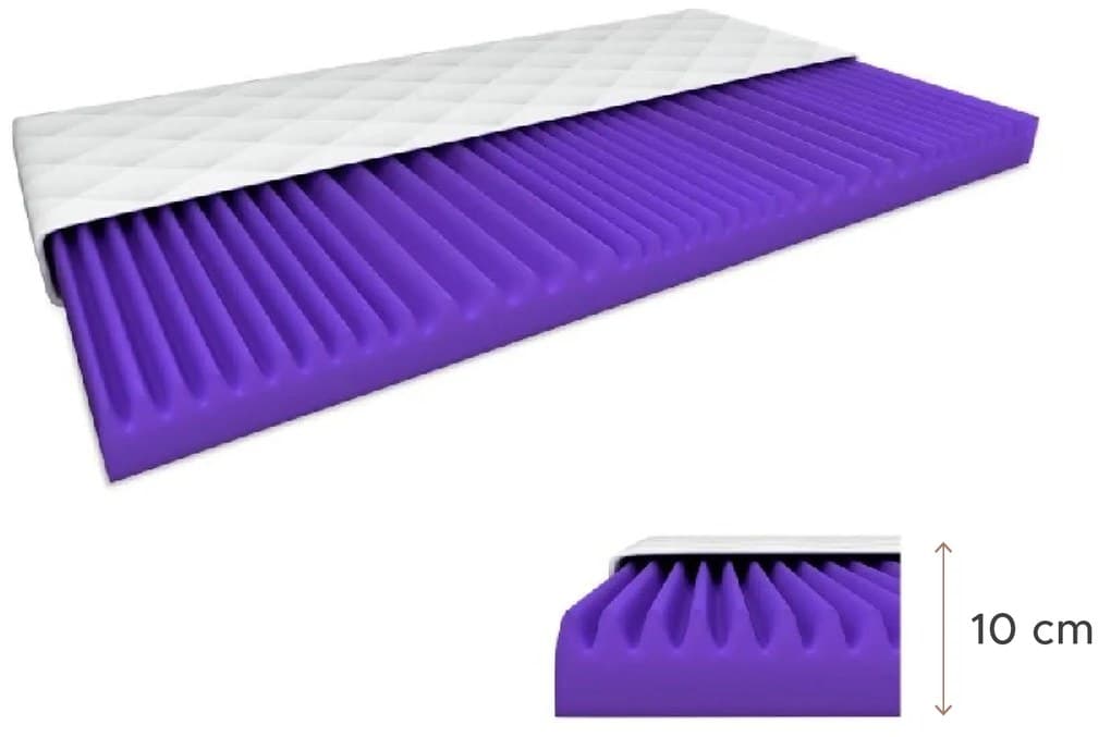 Pěnová matrace DELUXE 120 x 200 cm Ochrana matrace: VČETNĚ chrániče matrace