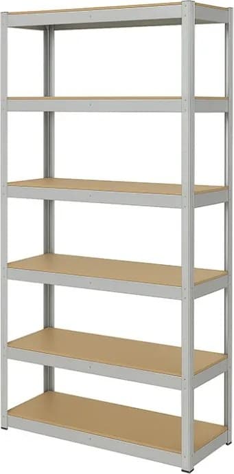 Regál 240x120x50 cm zinkovaný 6-policový, nosnost 1050 kg