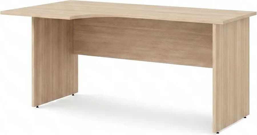 Ergonomický stůl Impress 160 x 90 cm, levý, akát světlý