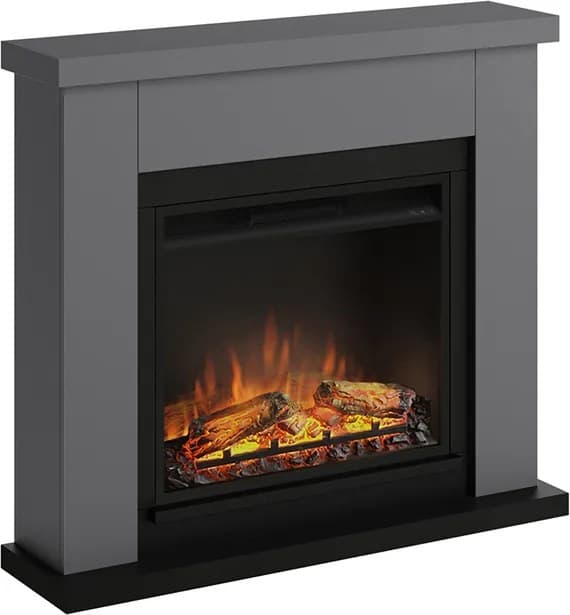 Tagu elektrický krb Frode Solid Grey, 1500 W, LED