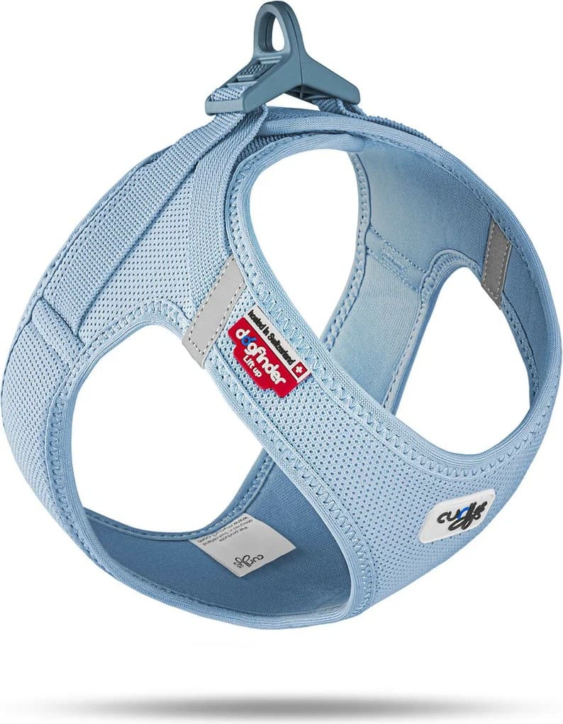 Postroj pro psy a kočky Curli CLAPS Air-Mesh Skyblue Velikost: XS