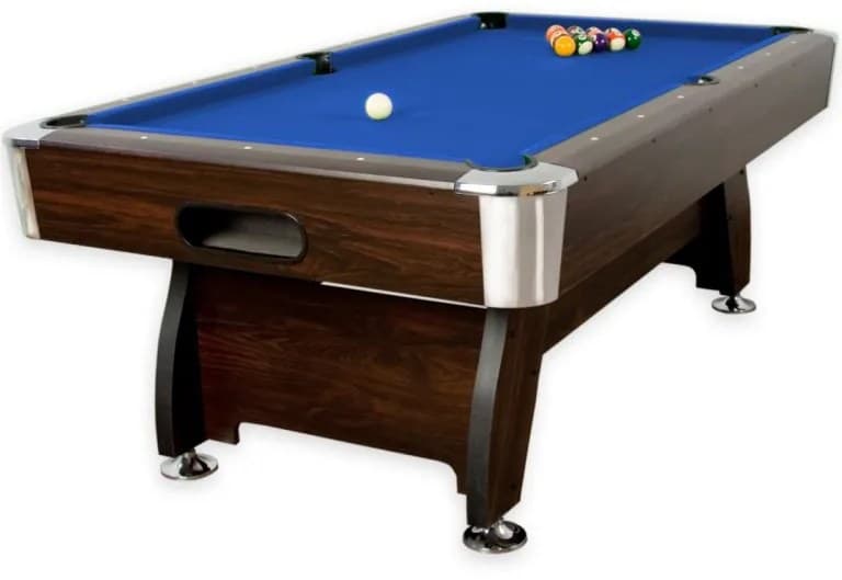 GamesPlanet® Kulečníkový stůl s vybavením 7ft, modrá/dřevo