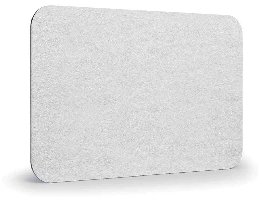 Akustický panel na stěnu 120 x 80 cm, kulaté rohy, bílá