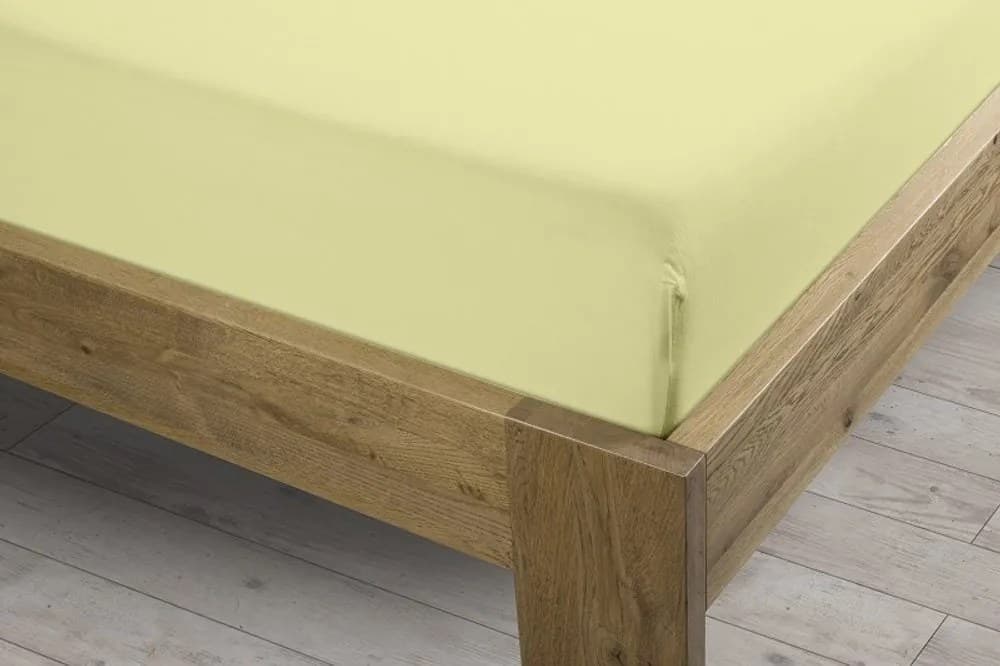 Prostěradlo Sintex LUX s Lycrou světle žluté v.30cm - 90x200 cm