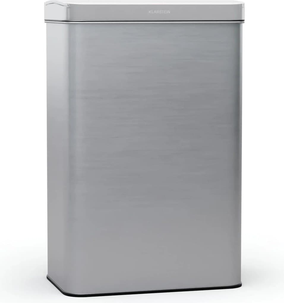Klarstein Touchless, senzorový odpadkový koš, 60 l, z nerezavějící oceli, Soft-Close zavírání, napájen baterií, LED displej, časovač