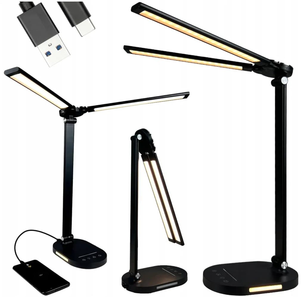 BERGE LED dvojitá stolní lampa 8W - BRUSEL