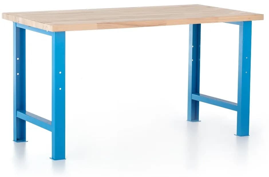 Dílenský stůl Basic, 150 x 80 cm, modrá - ral 5012