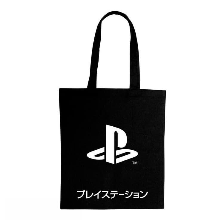 Taška Playstation  - Black Katakana, 100% bavlna