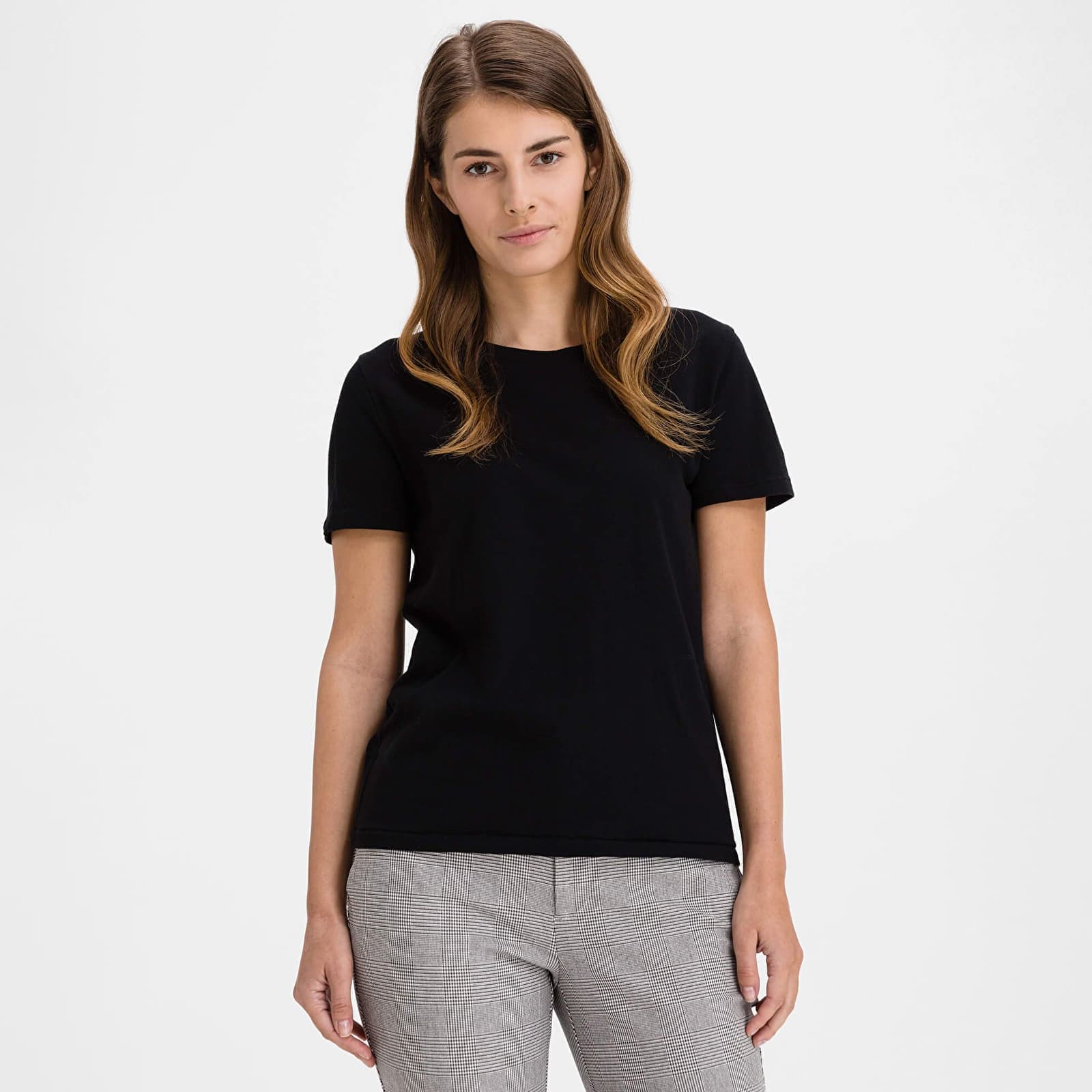 Tričko GAP Basic Crewneck Tee True Black V2 2 XXL