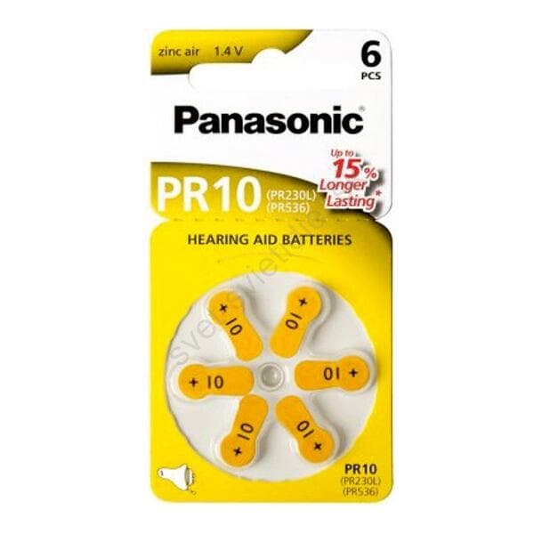 Baterie Panasonic PR10, 6ks