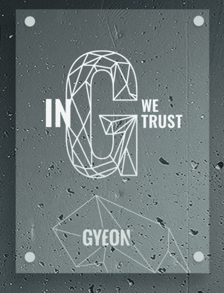 Průhledný LED panel Gyeon LED Type 2 In G we trust 50x67 cm