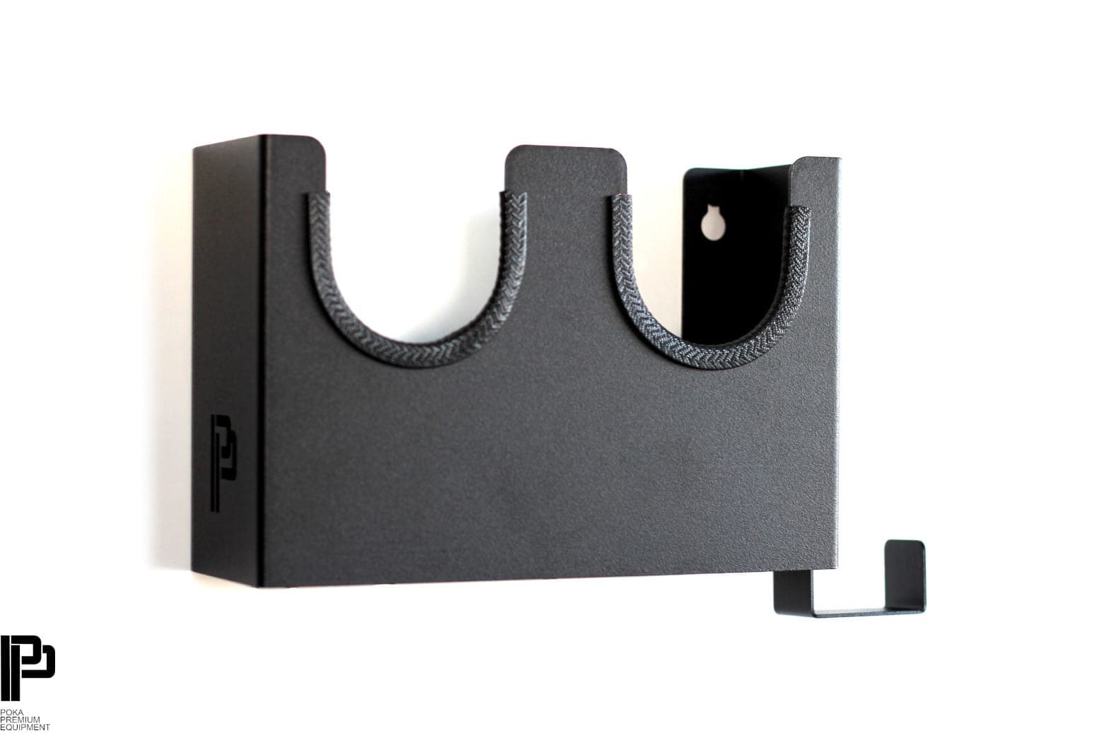 Držák na vysoušeč Poka Premium Small hanger for a blower with a cable hook