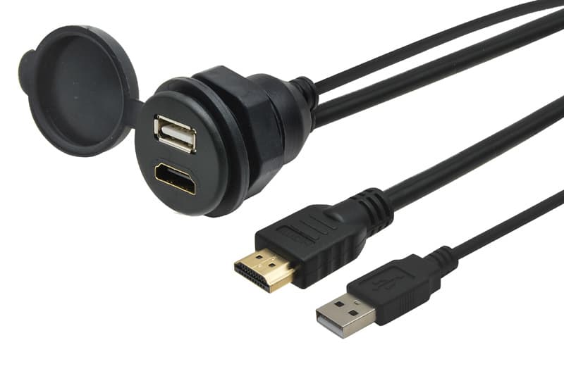 USB / HDMI zásuvka s kabelem