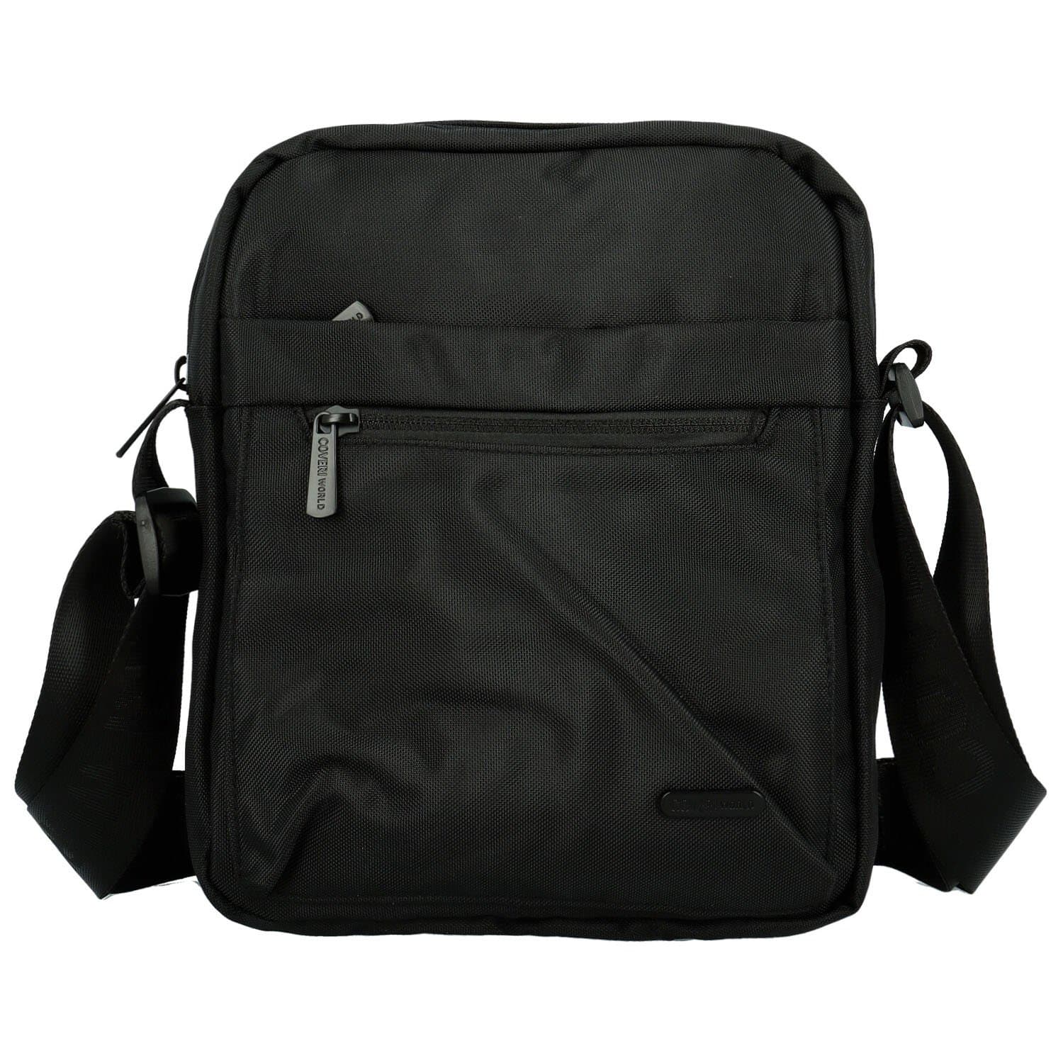 Stylová pánská textilní crossbody taška Coveri Taren, černá