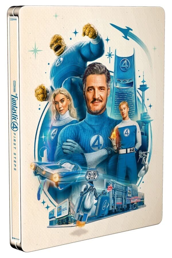 Fantastická 4 - První kroky (4K UHD + BLU-RAY) (2 BLU-RAY) - STEELBOOK