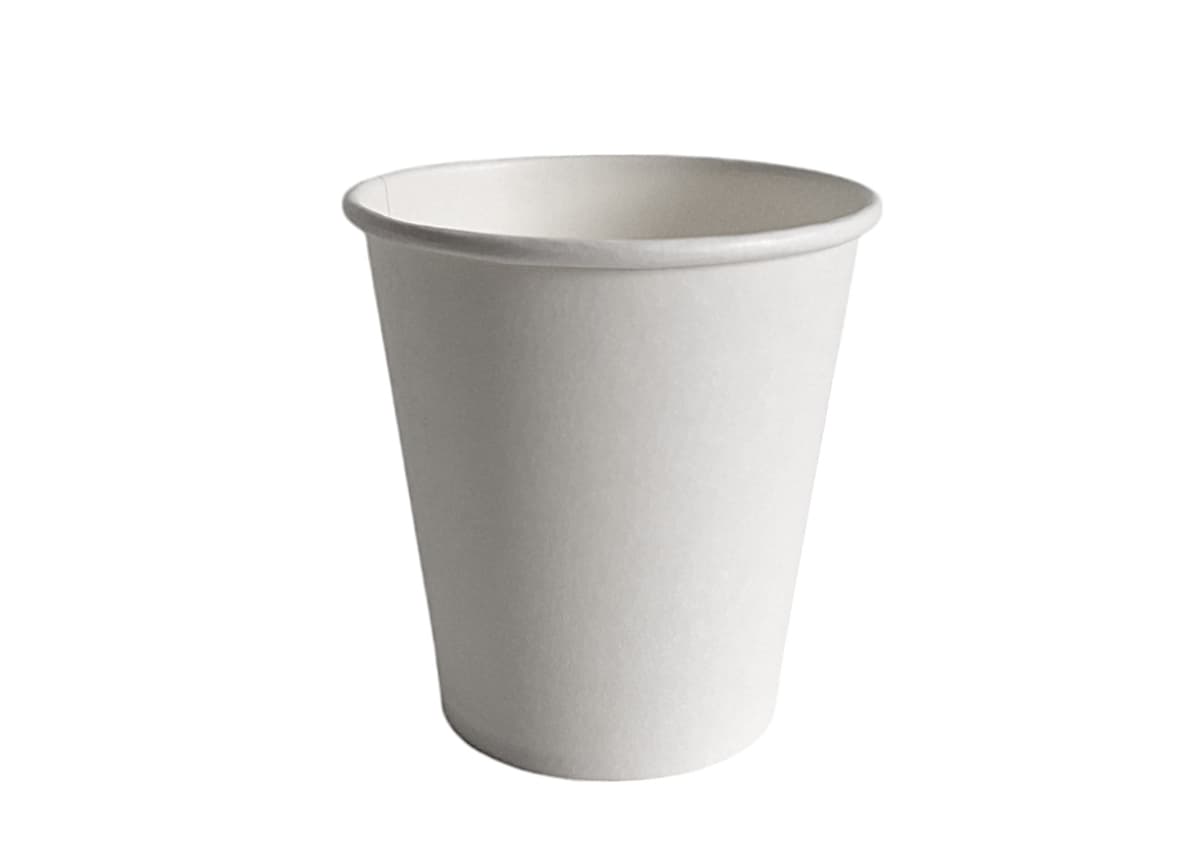 1000 ks - Papírový kelímek bílý 200ml, průměr 73mm (0,18 L/7 oz)