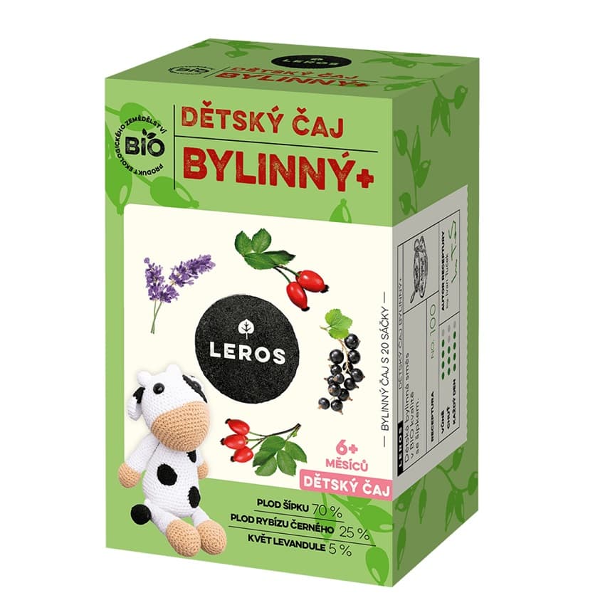 Leros Dětský čaj bylinný + 6m Bio 20x2g