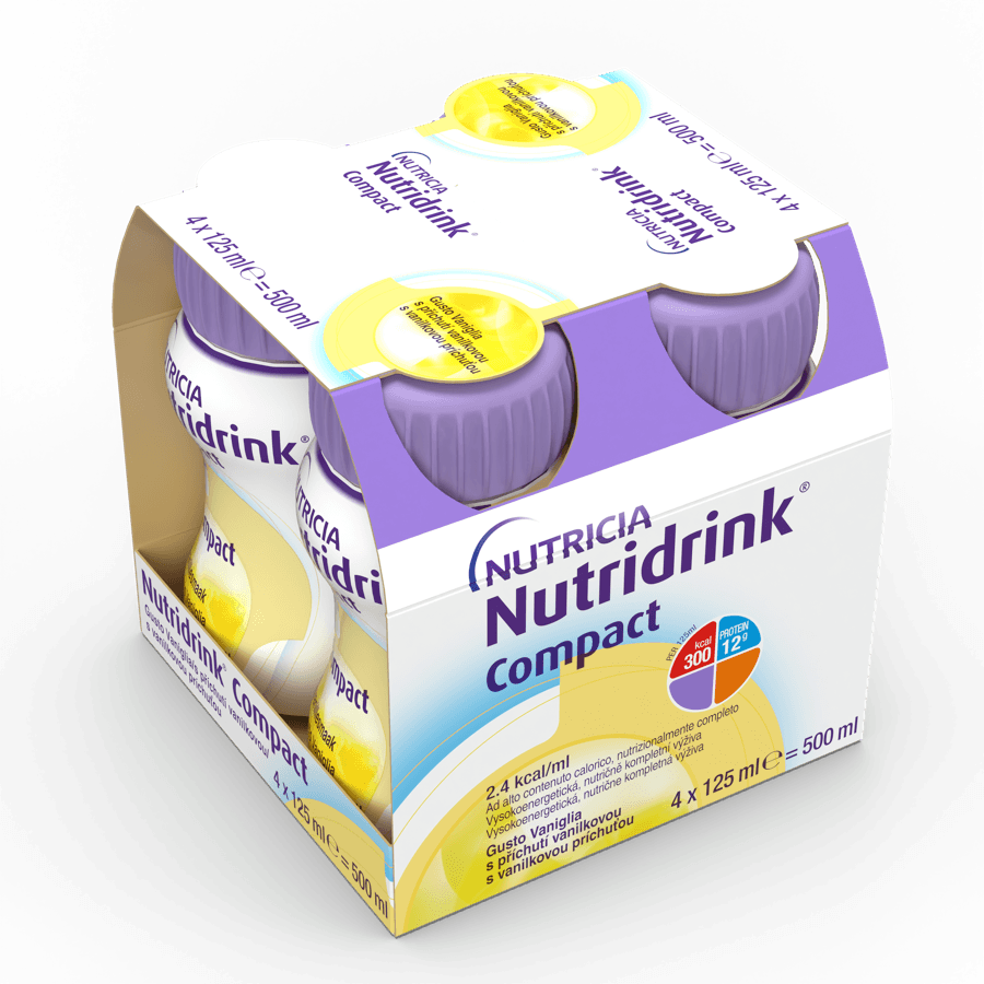 Nutridrink Compact s příchutí vanilkovou por.sol.4x125ml