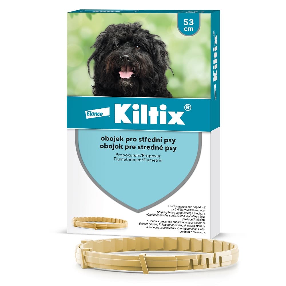 Kiltix obojek pro střední psy 53cm