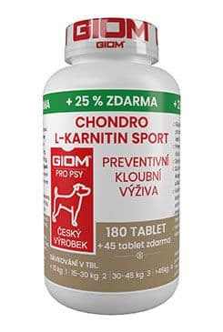 Giom S Pes Chondro L-karnitin Sport 180 Tbl 25% Zdarma