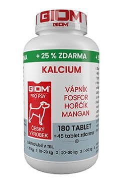 Giom S Pes Kalcium 180 Tbl 25% Zdarma