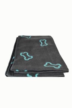 Deka pro psy Beany šedá a modré kostičky 100x70cm Trixie