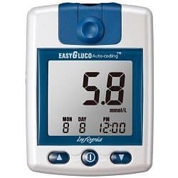 Easygluco Auto-coding glukometr,aut.kodování,inzul.režim,set,25ks proužk