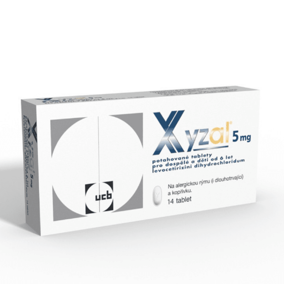 Xyzal 5 mg 14 potahovaných tablet
