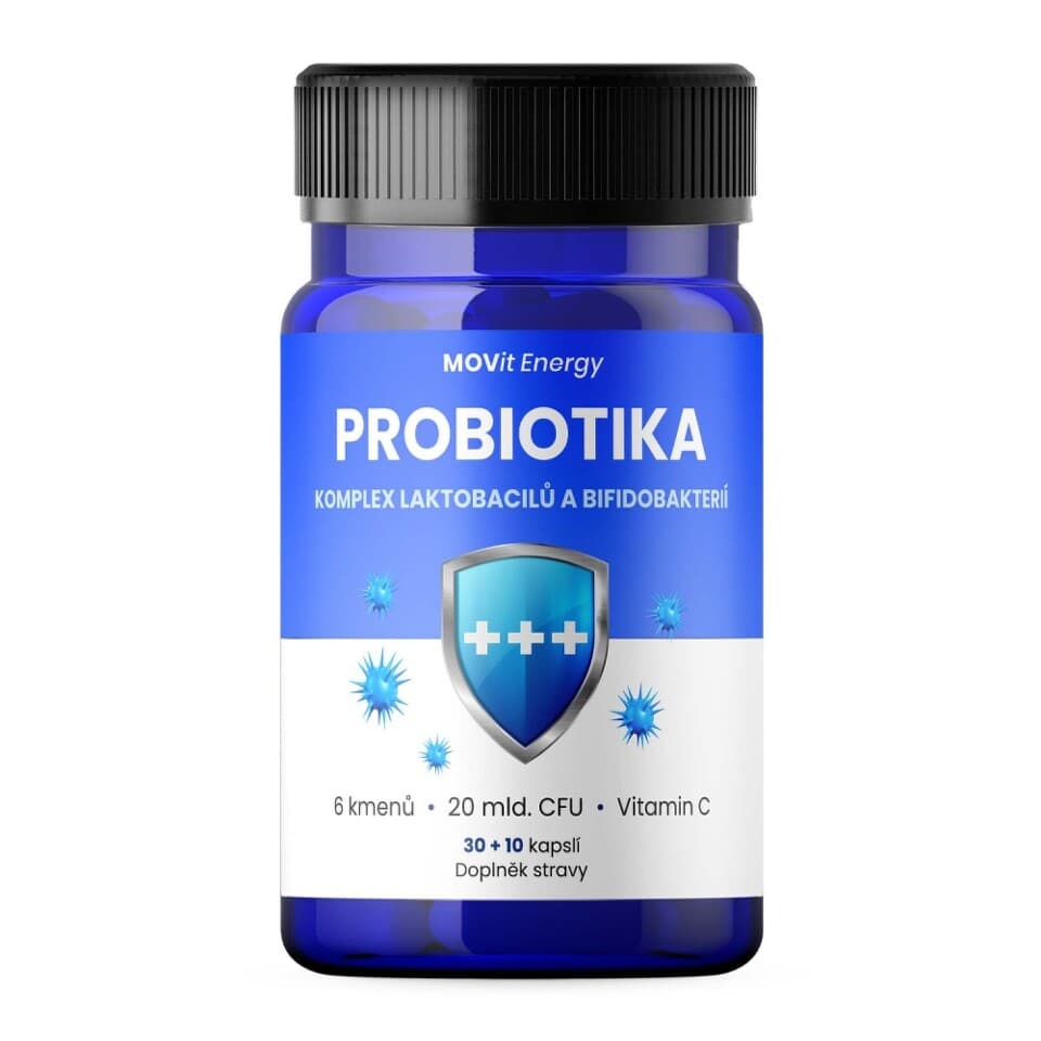 Movit Probiotika komplex laktobacilů a bifidobakterií 30+10 kapslí