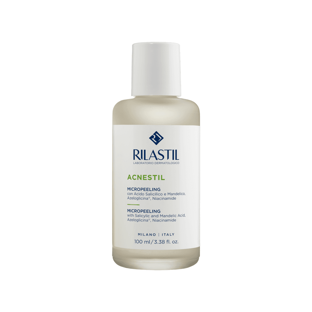 Rilastil Acnestil Micropeeling exfoliační mléko na problematickou pleť 100 ml