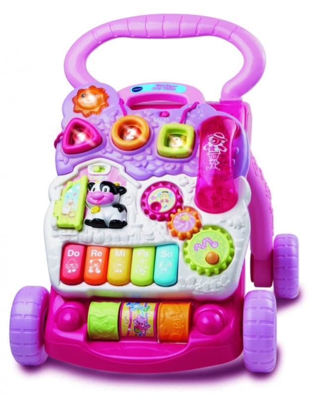 Vtech Chodítko - Uč se a poznávej, růžové (česká verze)