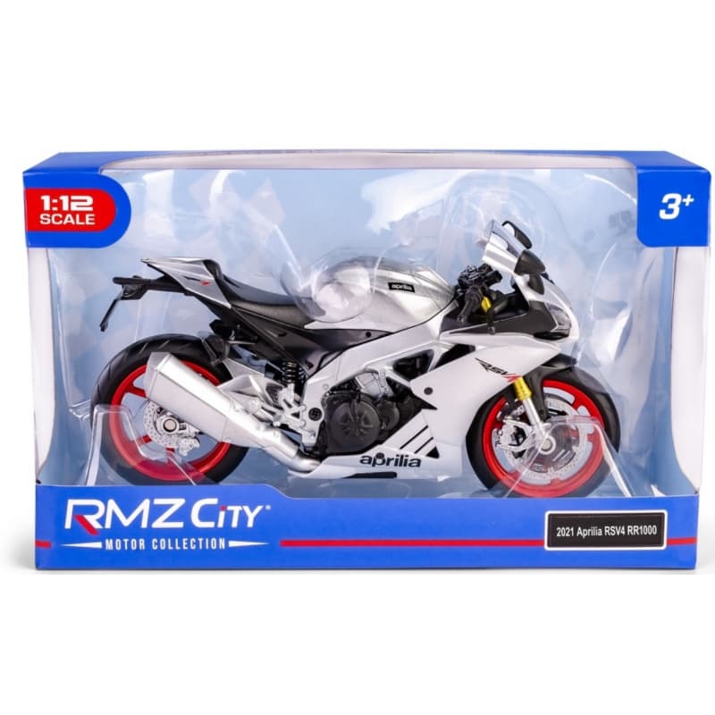 Model RMZ Hobby 1:12 Aprilia RSV4 stříbrný
