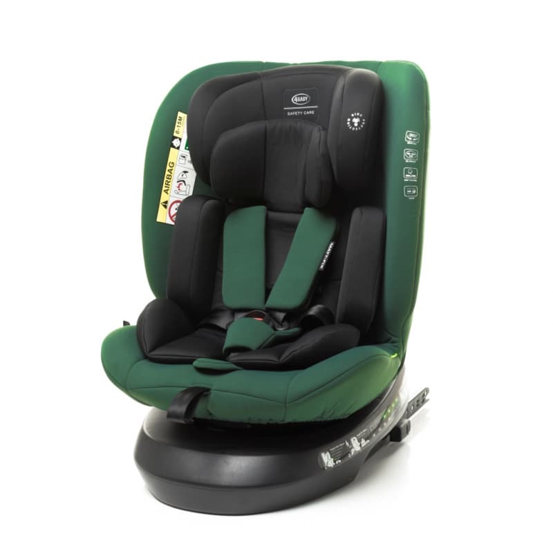 4 Baby Autosedačka Baby Matt FIX i-Size Dark Green 40–150 cm | Otočná ISOFIX sedačka 0–36 kg