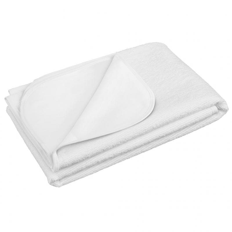 Nepromokavá podložka na dětskou matraci do postýlky froté 60x120 bílá