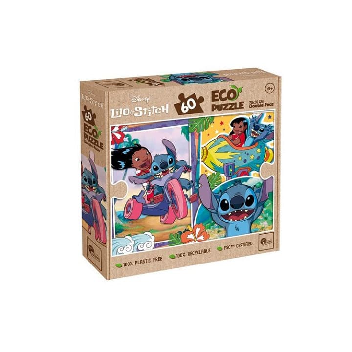 Lisciani puzzle eko oboustranné Stitch 60 ks
