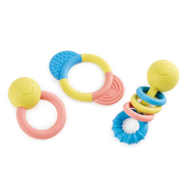 HaPe ECO BABY Sada chrastítek a kousátek